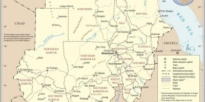 რუკა სუდანი შტატები